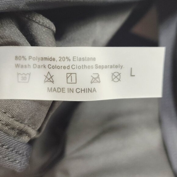 Two-Piece Black High-Waisted Bikini  Ruffle Tankini Top Adjustable Straps  SZ L - Picture 2 of 7